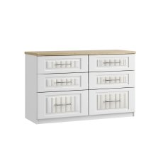Panorama 6 Drawer Twin Chest of Drawers Panorama 6 Drawer Twin Chest of Drawers