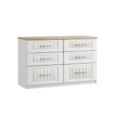 Panorama 6 Drawer Twin Chest of Drawers
