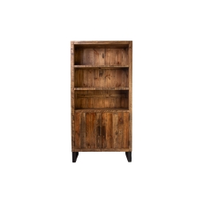 Boston Reclaimed Wood Industrial Bookcase Cupboard