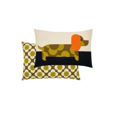 Orla Kiely Dachshund Yellow 40x60cm Feather Cushion