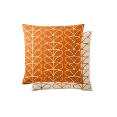 Orla Kiely Small Linear Stem Persimmon 50x50cm Feather Cushion