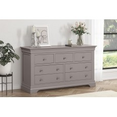 Providence Painted Grey 3 Over 4 Drawer Chest of Drawers