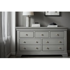 Providence Painted Grey 3 Over 4 Drawer Chest of Drawers