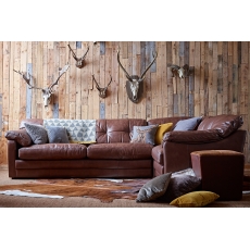Alexander & James Bailey Leather Large 5 Seater Corner Sofa