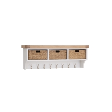 Classic Farmhouse Large Hall Bench Top Soft White