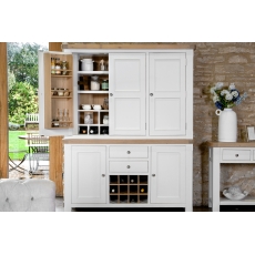 Classic Farmhouse Triple Larder Unit (Top + Bottom) Soft White