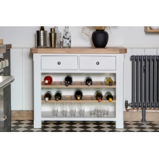 Classic Farmhouse Wine Rack Soft White