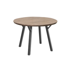 1.1m Round Oak Dining Table