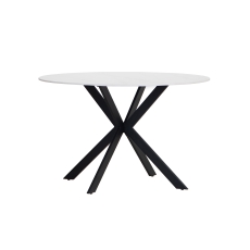 1.2m Round White Marble Sintered Stone Dining Table