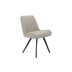 Horizontal Stitch Dining Chair in Taupe PU Leather