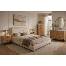 Reed Chunky Boucle Bedframe