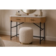Reed Mango Wood & Marble Dressing Table