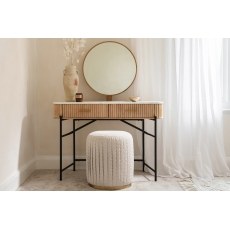 Reed Mango Wood & Marble Dressing Table Reed Mango Wood & Marble Dressing Table
