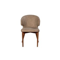 Rowan Curved Back Dining Chair with Walnut Legs (Pair)