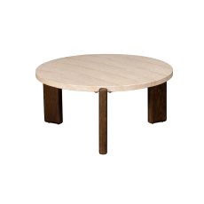 Ida Large Nesting Coffee Table with Travertine Stone Top