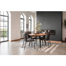 Franklin Reclaimed Wood 120cm Round Dining Table