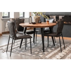 Franklin Reclaimed Wood 120cm Round Dining Table