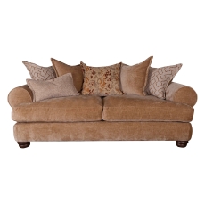 Nelson Fabric 3 Seater Pillow Back Sofa