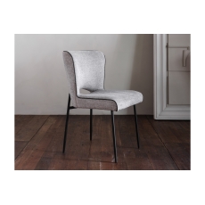 Maya Linen Dining Chair in Light Grey (Pair) Light Grey