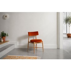 G Plan Flora Retro Pair Of Dining Arm Chairs in Orange