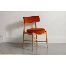 G Plan Flora Retro Pair Of Dining Arm Chairs in Orange