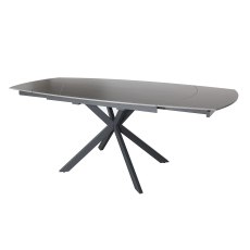 Sintered Stone 140-200cm Twist Extending Dining Table in Grey