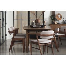 G Plan Marlow Retro Walnut 160cm-215cm Extending Dining Table