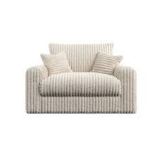 Chunky Cord Cream Cuddler Snuggler Chair