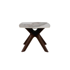 Ariyan Walnut and Sintered Stone Lamp Table