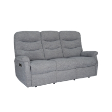 Celebrity Hollingwell Fabric Power Recliner 3 Seater Sofa With Lumber & Headrest Support