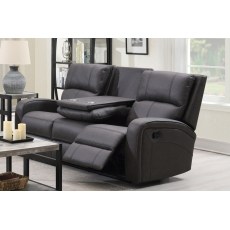 Silva Soft Touch Fabric Recliner 3 Seater Sofa with Drop Down Table and Cup Holders Silva Soft Touch Fabric Recliner 3 Seater Sofa with Drop Down Table and Cup Holders