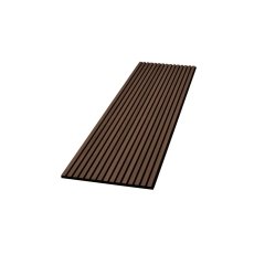 Pack of 2 - Dark Oak Decorative Acoustic Slat Wall Panel - 2400mm x 600mm