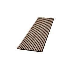 Pack of 2 - Walnut Decorative Acoustic Slat Wall Panel - 2400mm x 600mm