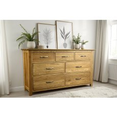 Moda Solid Oak 3 Over 4 Chest of Drawers
