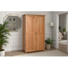 Moda Solid Oak Hanging Wardrobe