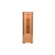Moda 100% Solid Oak Corner Display Cabinet