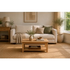 Devon 100% Solid Oak Coffee Table Devon 100% Solid Oak Coffee Table