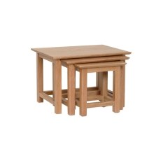 Moda 100% Solid Oak Nest Of Tables
