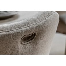 Gallery Direct Artisan Limewash Oak Linen Dining Chair with Bobbin Detail (Pair)