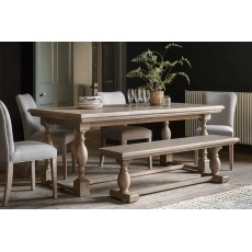 Gallery Direct Vancouver Rustic Pine Dining Bench