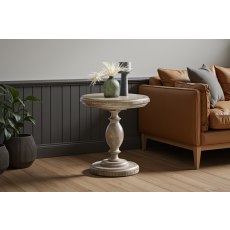 Gallery Direct Vancouver Rustic Pine Side Table