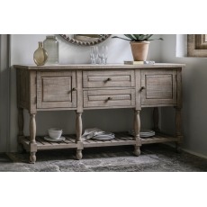 Gallery Direct Vancouver Rustic Pine Sideboard with Marble Top Gallery Direct Vancouver Rustic Pine Sideboard with Marble Top