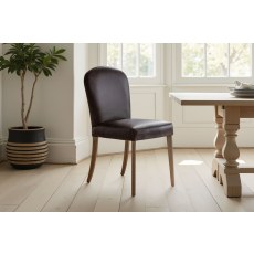 Gallery Direct Hinton Brown Leather Dining Chair