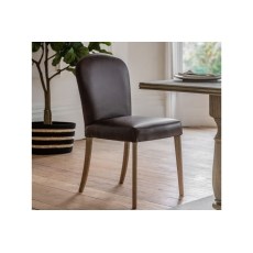 Gallery Direct Hinton Brown Leather Dining Chair