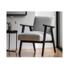 Gallery Direct Neyland Mottled Stone Fabric Armchair