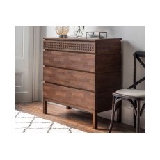 Gallery Direct Boho Retreat 4 Drawer Chest of Drawers
