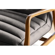 Gallery Direct Datsun Antique Ebony Leather 2 Seater Sofa