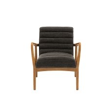 Gallery Direct Datsun Charcoal Boucle Fabric Armchair