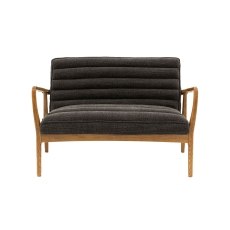 Gallery Direct Datsun Charcoal Boucle Fabric 2 Seater Sofa