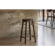 Gallery Direct Hatfield Smoked Oak Stool